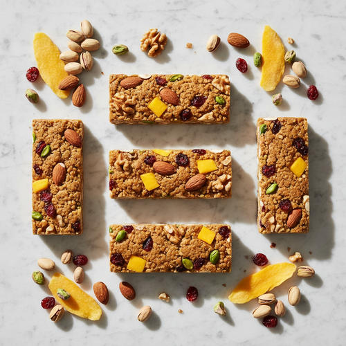 TasteWell Peanut Butter Crunch Protein Bar — Marble flat lay Pack of 5